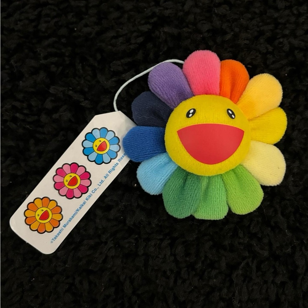 Takashi Murakami Plush Flower Pin